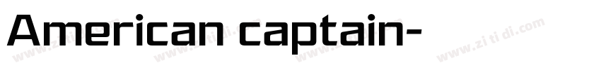 American captain字体转换
